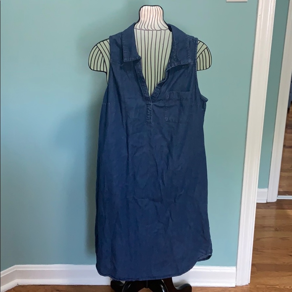 Sleeveless Jean Dress